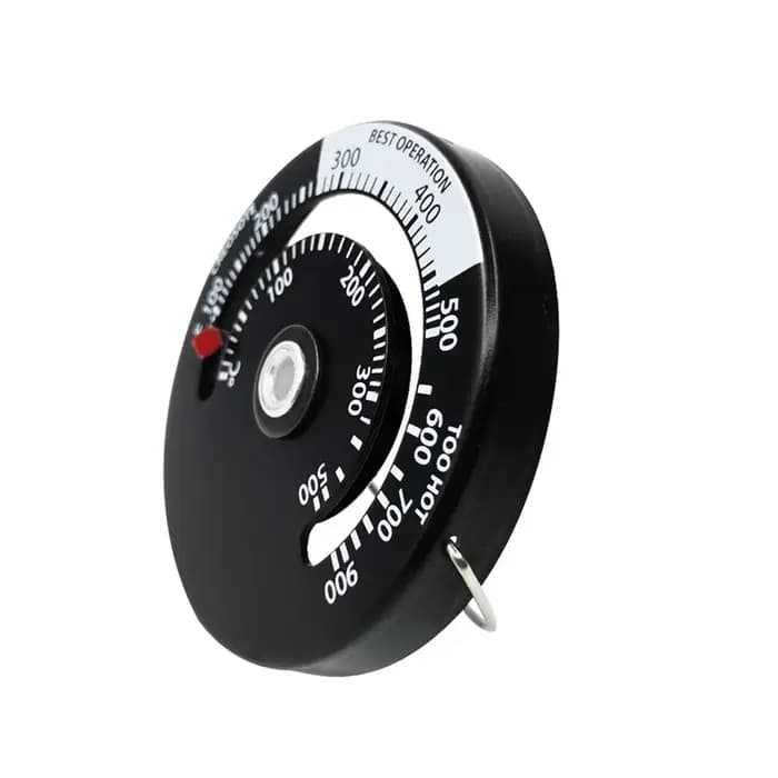 Hermomètre chaud poêle à bois magnétique chauffage thermomètre cheminée ventilateur