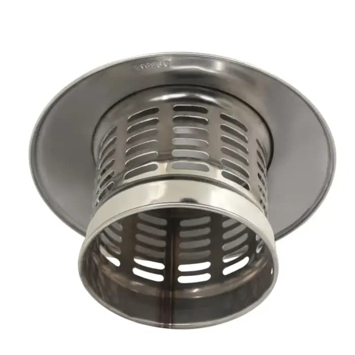 Bouchon de cheminée en acier inoxydable 75-200mm avec écran pour embout de tuyau de poêle extérieur