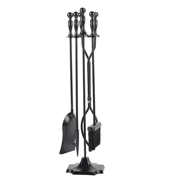 Ensemble d'outils de nettoyage de cheminée en fer lourd de haute qualité