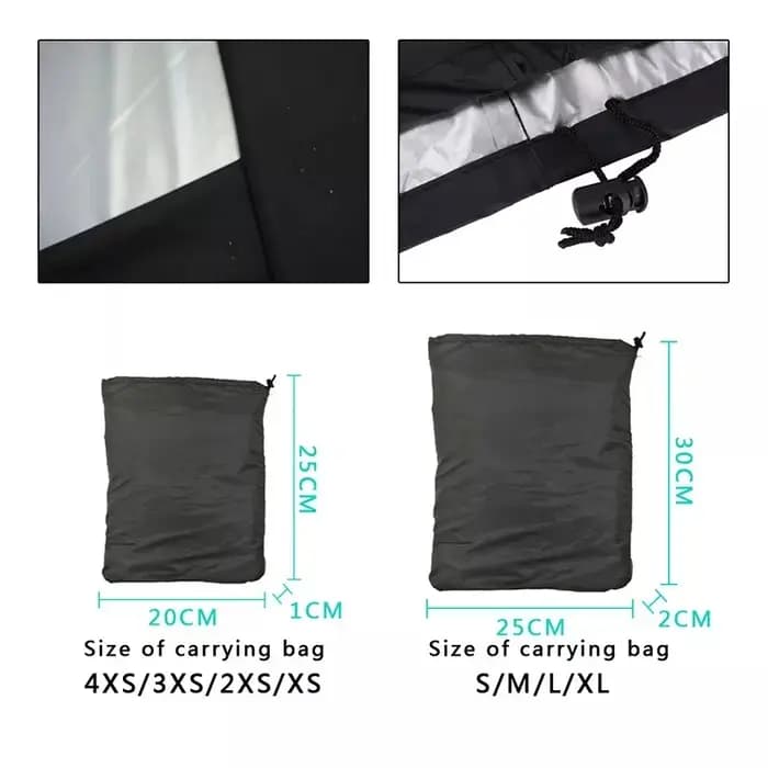 Housse de protection noire étanche pour barbecue en plein air