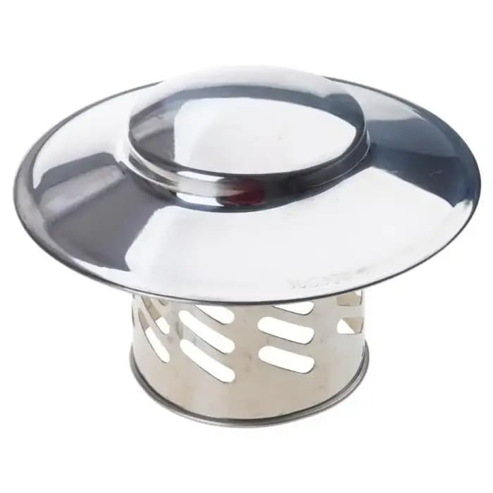 Le chapeau cheminée rond robuste en acier inoxydable 652F protège contre pluie poussière