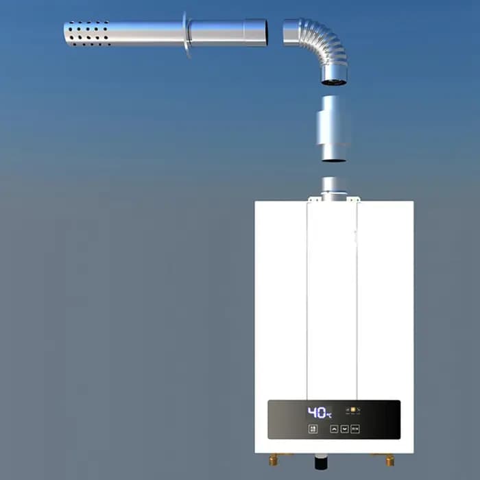 Tuyau de poêle avec soupape de régulation pour l'extraction des fumées de la cheminée