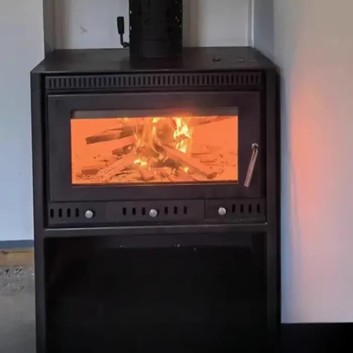 Cheminée en verre résistant aux hautes températures