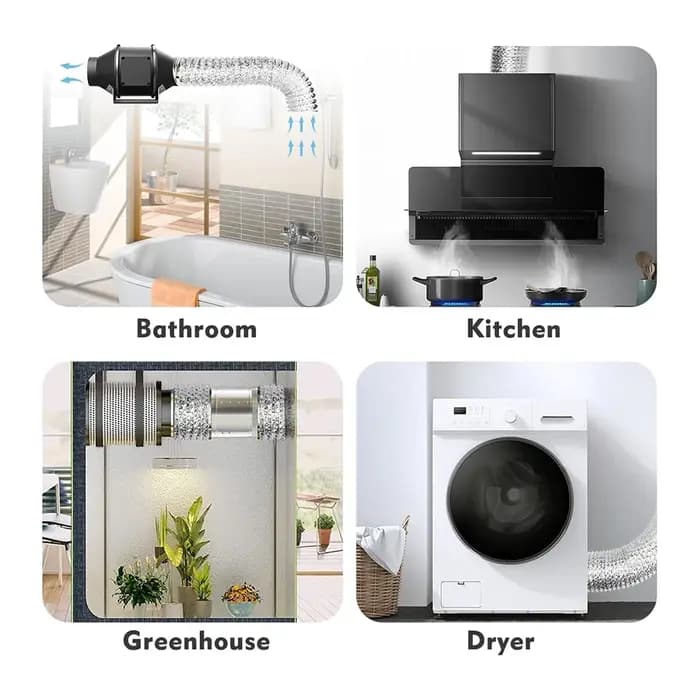 Tuyau de Ventilation d'air en aluminium