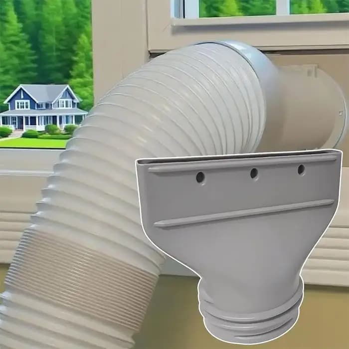 Conduit d'échappement à bouche plate de 15CM