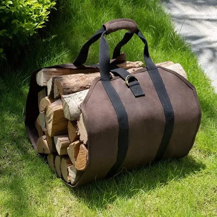 Sac de rangement de bois de chauffage de grande capacité