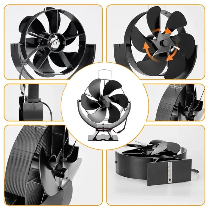 Ventilateur de cheminée rotatif résistant à la chaleur