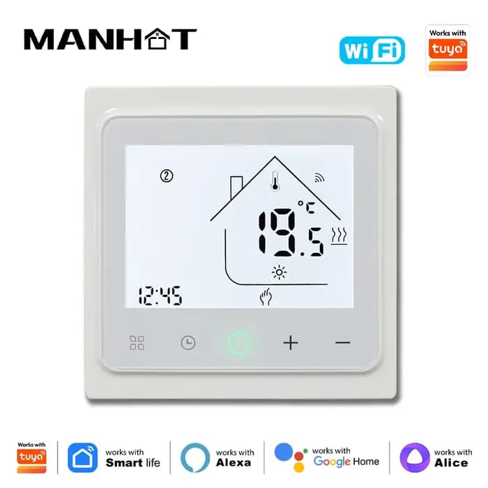 Thermostat WiFi intelligent pour chauffage électrique/eau/chaudière à gaz
