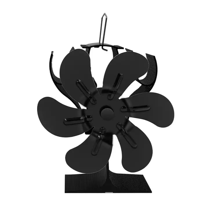 Ventilateur de poêle à 6 pales à alimentation thermique pour foyer à bois, distribution efficace de