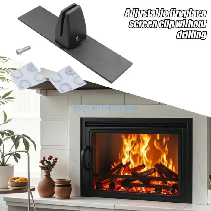 Supports de fixation pour écran de cheminée