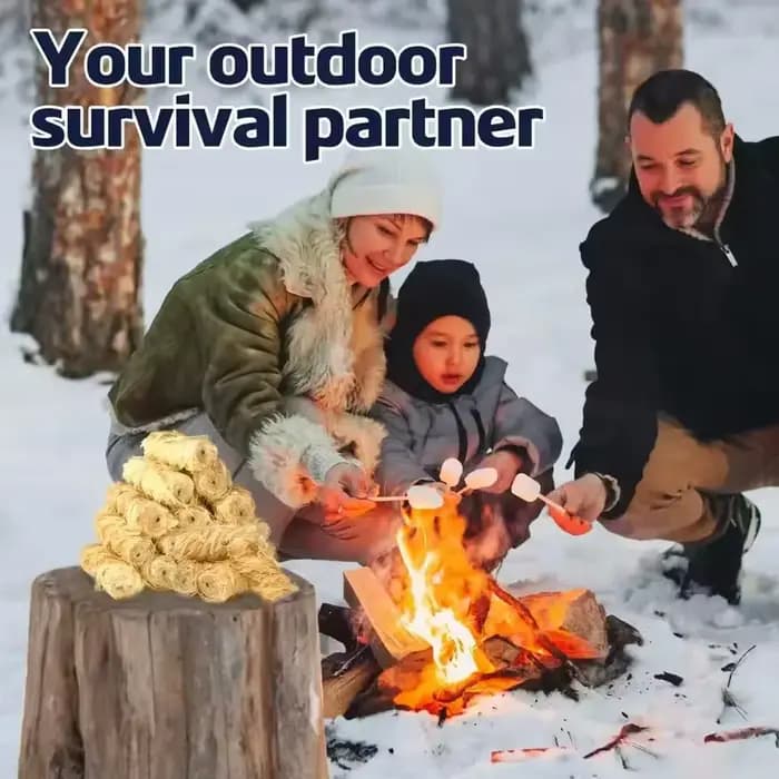 30/60 bâtonnets de cire naturelle pour allumer le feu