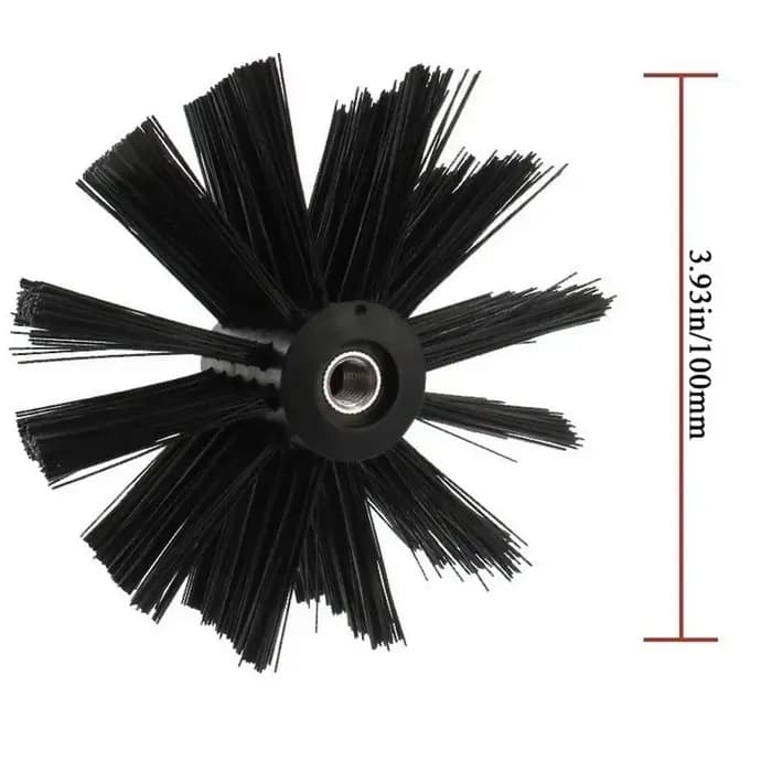 Brosse de cheminée rotative à Long manche