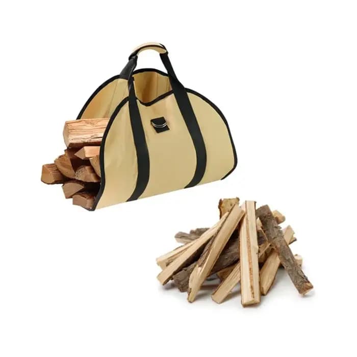 Sac de transport pour bois de chauffage BSEVB avec poignées