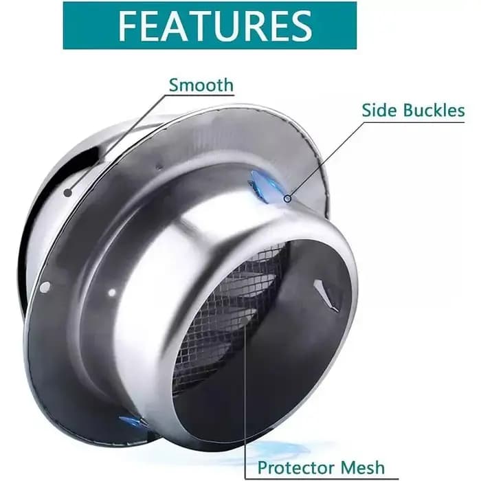 Couvercle de Grille d'échappement de Ventilation de conduit en acier inoxydable