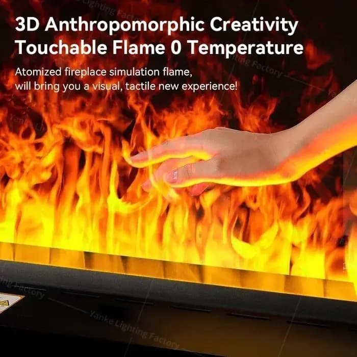 Cheminée Électrique Intelligente 3D Atomisée pour Décoration Intérieure