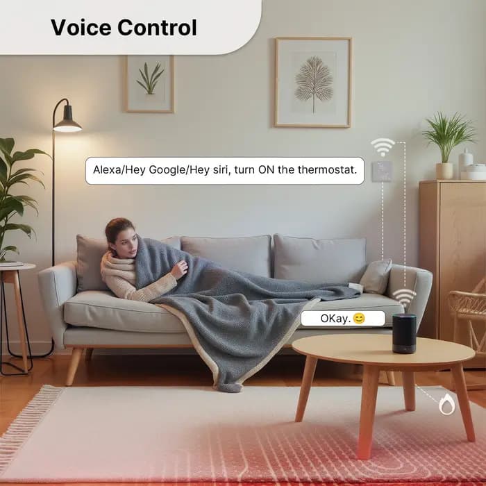 MOES Matter WiFi Thermostat intelligent régulateur de température Tuya chaudière à eau chauffage électrique avec Alexa Google Apple Smartthings