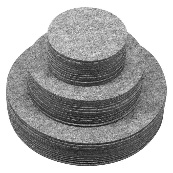 Lot de 10 dessous de plat en feutre antidérapants, résistants à la chaleur, pour assiettes, avec sép