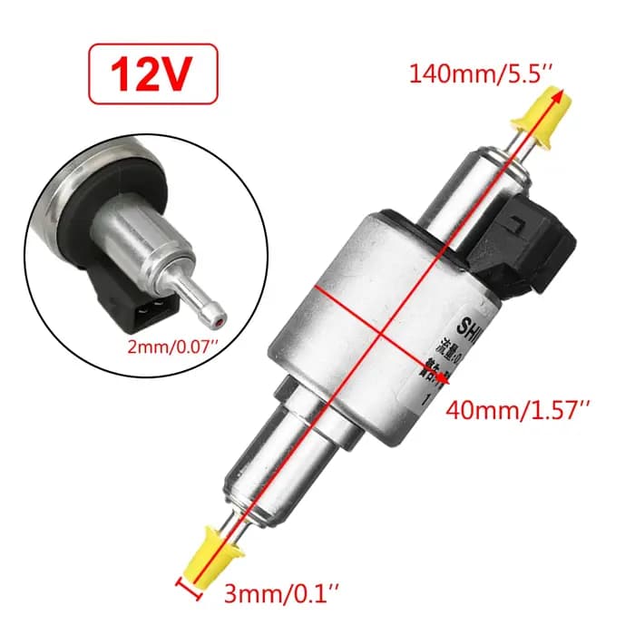 12V 24V pour Webasto Eberspacher D2 D4 pompe à carburant de chauffage d'air Diesel 2KW 5KW chauffages de stationnement
