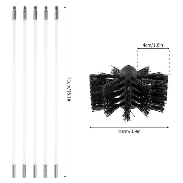 Ensemble de balayage de cheminée Flexible