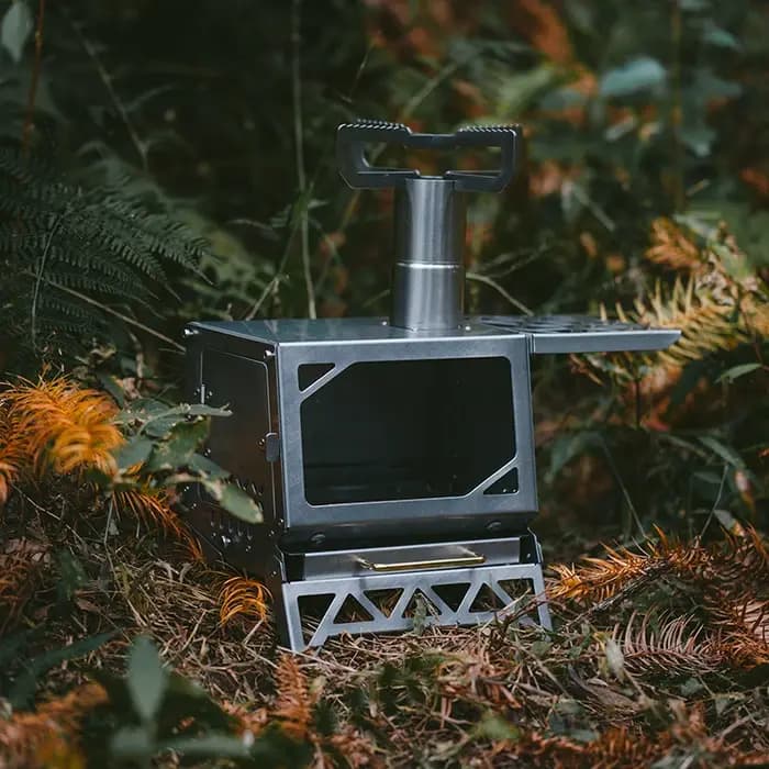 Naturehike poêle à bois Portable pliable en acier inoxydable