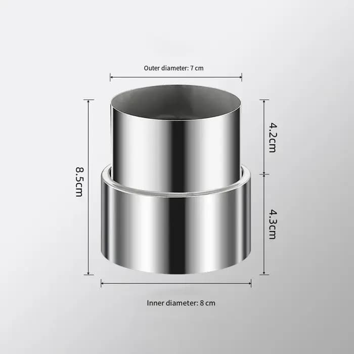 Tuyau de réduction en acier inoxydable pour tuyaux de cheminée et de poêle avec changement de diamètre de 120 mm à 50 mm pour le chauffage ou le refroidissement