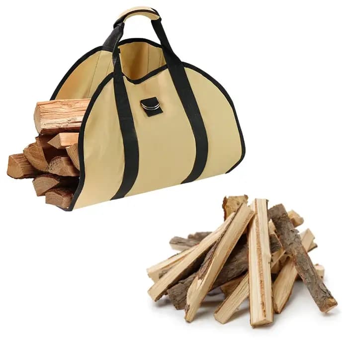 Sac de transport de bois de chauffage d'extérieur