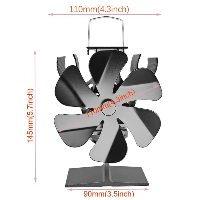 Ventilateur de poêle à chaleur Aucune électricité requise Fonctionnement silencieux Ventilateurs