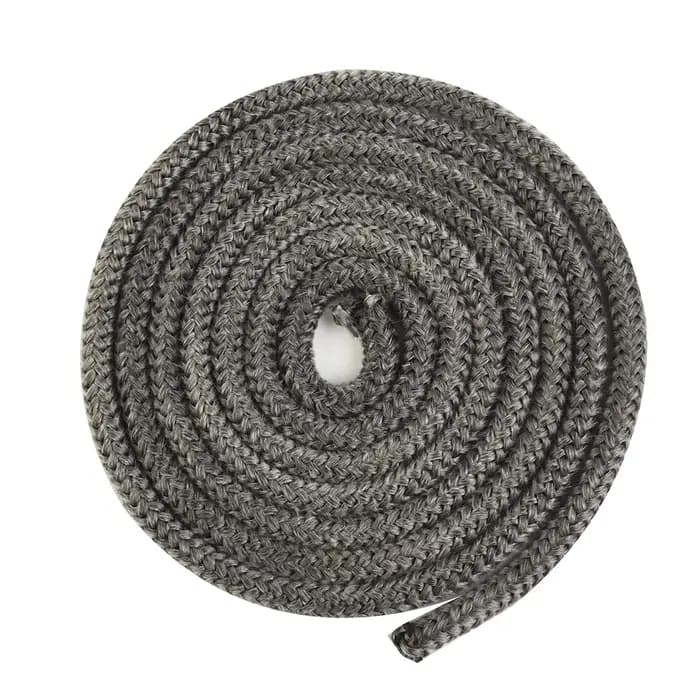 6/8mm 2M corde d'étanchéité de cheminée noir cordes de feu de poêle à bois joint de porte