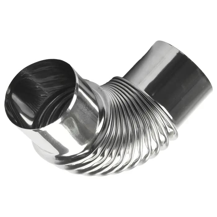 1 pièces 90 degrés tuyau de coude de conduit cheminée // doublure courbure en acier inoxydable//acier multi-fusion
