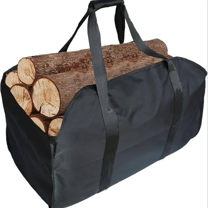 Sac de transport de bois de chauffage robuste-transportateur de bûches de grande capacité avec poignées robustes