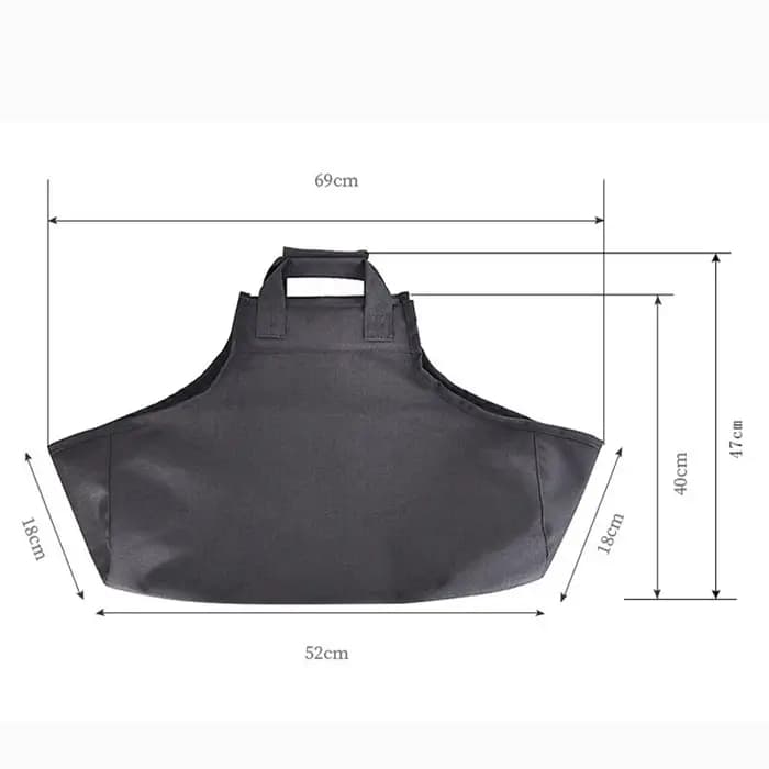 Sac de transport portable pour bois de chauffage
