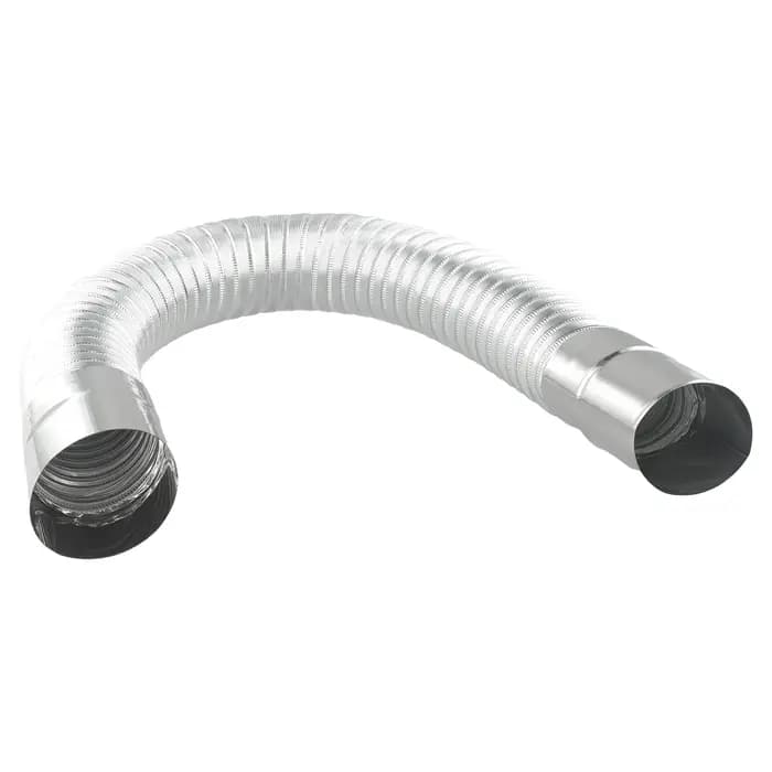 Tuyau de conduit en acier inoxydable pour poêle, 60mm, étirement du revêtement de cheminée, tuyau d'