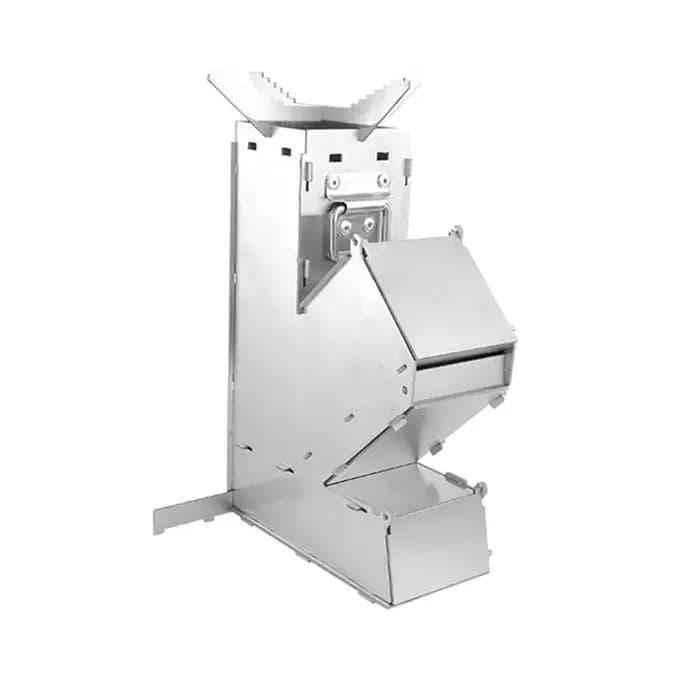 Réchaud à bois portable en acier inoxydable pour camping, cuisson en extérieur, randonnée, tente, pi