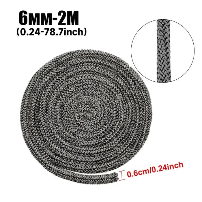 1 pièce Corde d'étanchéité pour poêle à bois 6/8/10/12mm, Corde d'étanchéité pour porte de four, Cor