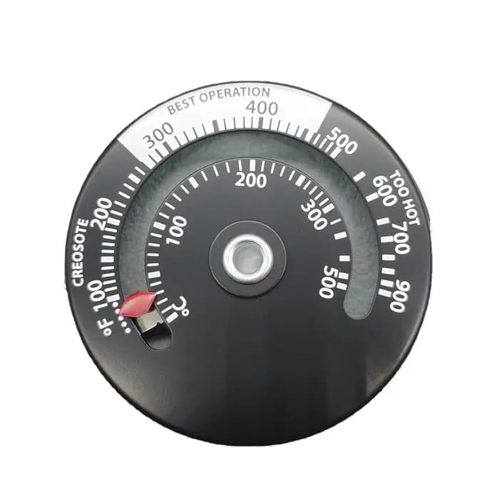 Hermomètre chaud poêle à bois magnétique chauffage thermomètre cheminée ventilateur
