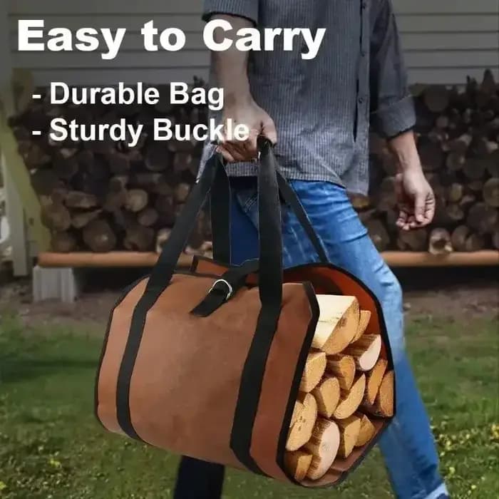 Sac de transport de bois de chauffage d'extérieur