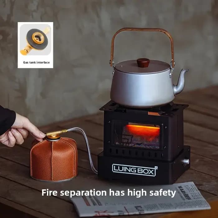 LUING BOX Camping extérieur rétro poêle chauffage