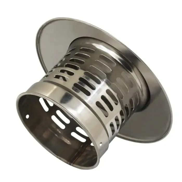 Bouchon de cheminée en acier inoxydable 75-200mm avec écran pour embout de tuyau de poêle extérieur