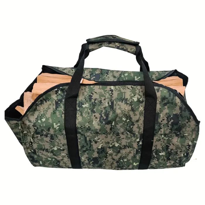 Sac de transport de bois de chauffage robuste-transportateur de bûches de grande capacité avec poignées robustes