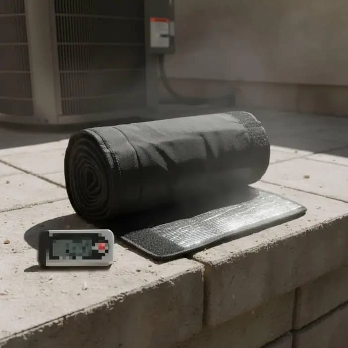 Couverture d'isolation pour tuyaux de chauffage et de refroidissement