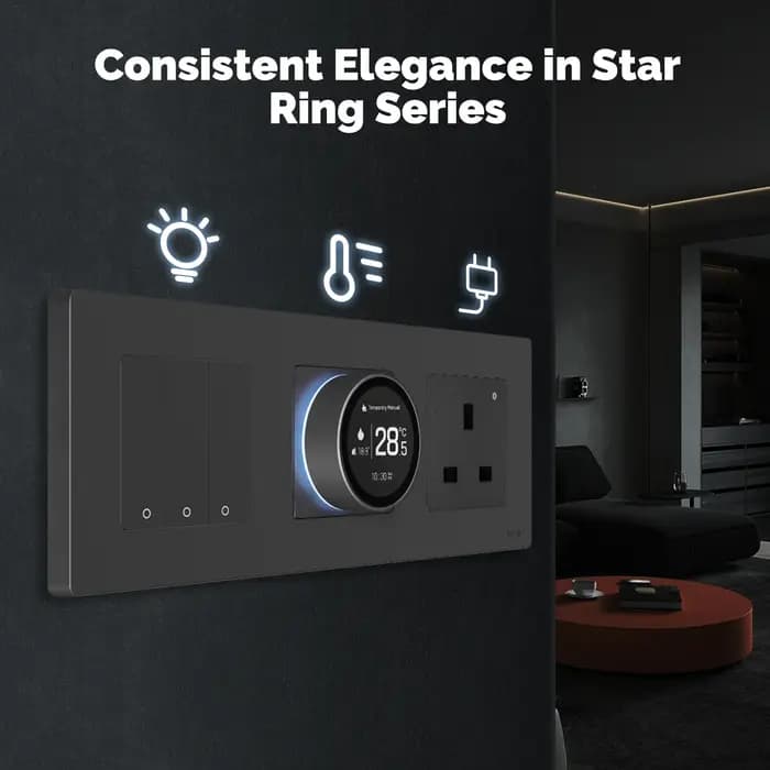 MOES Tuya ZigBee bouton intelligent Thermostat série Star Ring régulateur de température chaudière à eau chauffage électrique avec Alexa Google