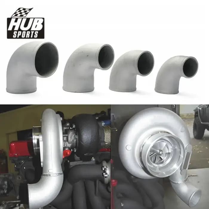 HUB Sports – tuyau coudé réducteur à 90 degrés en aluminium moulé Turbo
