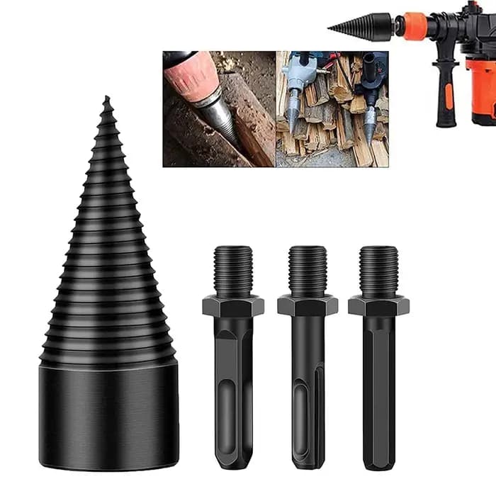 1 ensemble 32-50mm séparateur de bois de chauffage Machine foret cône