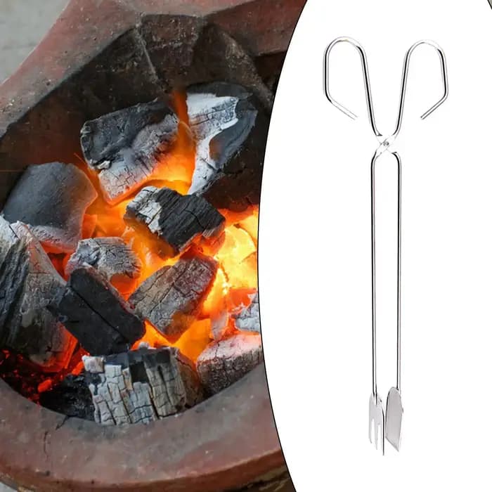 Pinces à charbon de bois pour barbecue