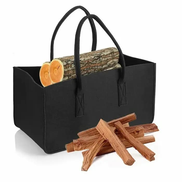 Sac de rangement de feu en bois Non tissé Durable