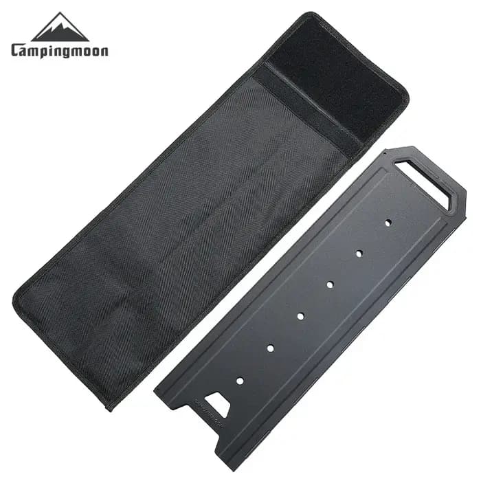 Paravent de camping grand format campingmYD-50 pour foyer et poêle à bois : Écran pare-vent en fer à 8 panneaux