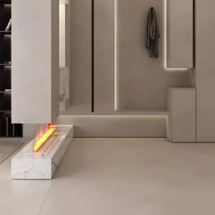 Cheminée électrique à vapeur d'eau 3D automatisée avec garantie de 5 ans