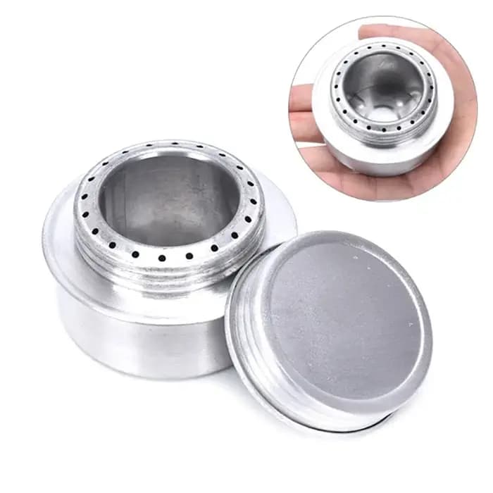 Couvercle d'étanchéité pour poêle à alcool en aluminium argenté Ultra léger, pour Camping, collecte