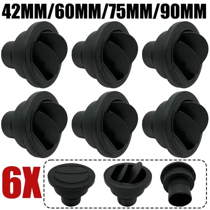 6X 42mm 60mm 75mm 90mm conduit de ventilation pièce