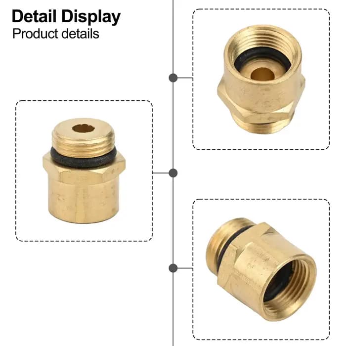 Adaptateur de poêle de Camping en cuivre